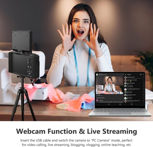 Best 4K Digital Camera for Beginners and Vloggers | 64MP Vlogging Camera with Flip Screen - Image 4