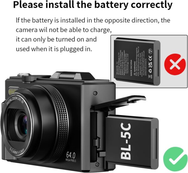 Best 4K Digital Camera for Beginners and Vloggers | 64MP Vlogging Camera with Flip Screen - Image 5