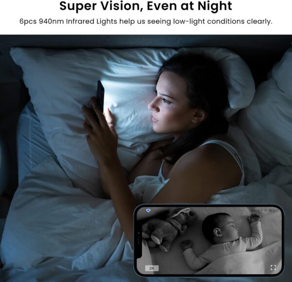 Galayou Indoor Home Security Cameras – Protect Your Home with 2K Clarity and Smart Features - Image 4