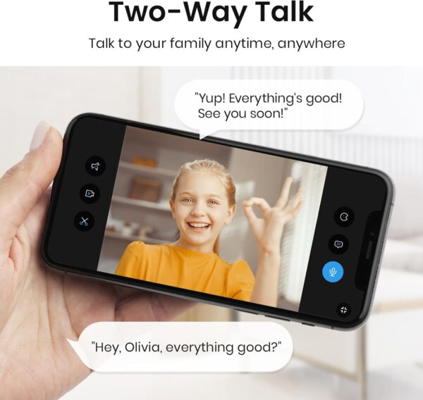 AOSU 2K Security Camera: The Ultimate Baby & Pet Monitor for Home Security - Image 7