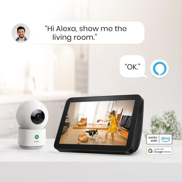 AOSU 2K Security Camera: The Ultimate Baby & Pet Monitor for Home Security - Image 8