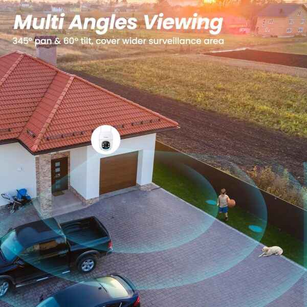 Best 2K Cameras for Home Security: Wireless Solar/Battery Powered, 360° Viewing, Human Detection & Color Night Vision - Image 9