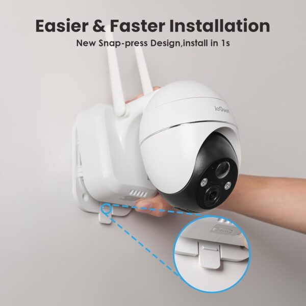 Protect Your Home with the iEGeek 2K Wireless WiFi Security Camera – Solar-Powered & Alexa-Compatible! - Image 6