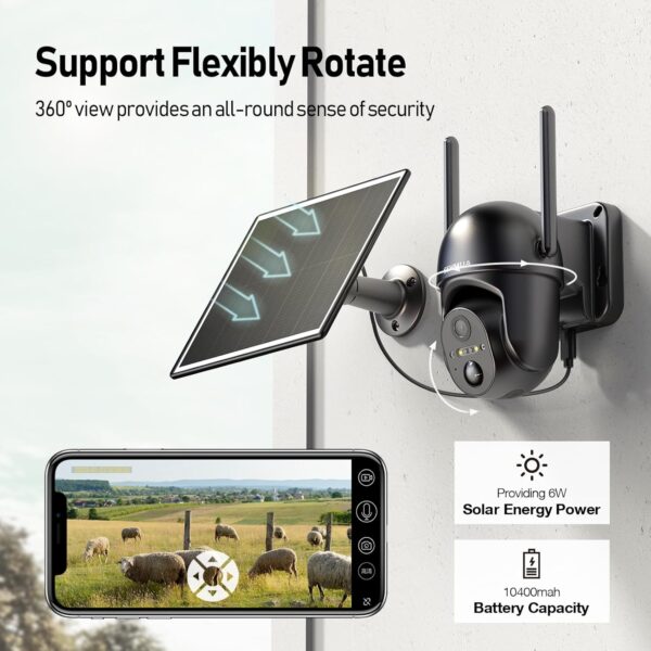 Top Solar Security Camera for 360° Live View – SEHMUA 4G LTE Cellular Solar Camera Review - Image 4