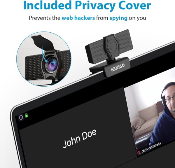 Upgrade Your Video Calls with the NexiGo N60 1080P Webcam: Perfect for Zoom, Skype, and More! - Image 3