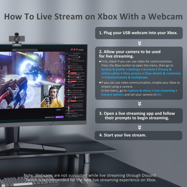 Upgrade Your Video Calls with the NexiGo N60 1080P Webcam: Perfect for Zoom, Skype, and More! - Image 7