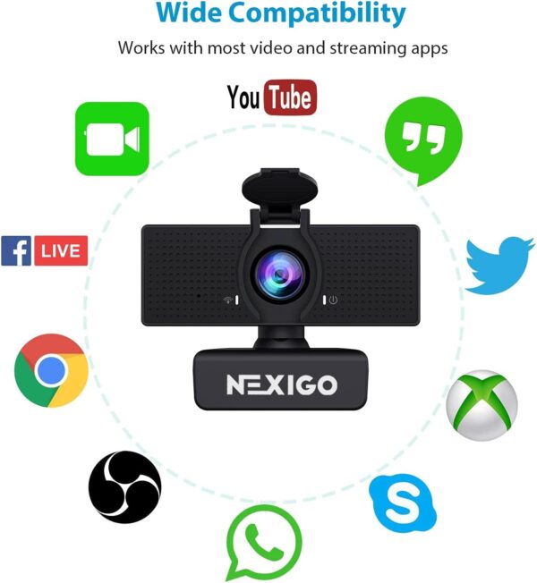 Upgrade Your Video Calls with the NexiGo N60 1080P Webcam: Perfect for Zoom, Skype, and More! - Image 8