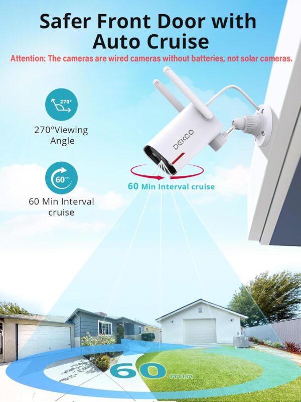 DEKCO 2K Outdoor Security Camera Review – Affordable 2-Pack with 180° Pan & Night Vision - Image 7