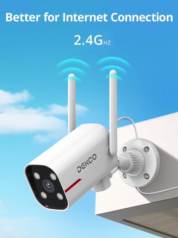 DEKCO 2K Outdoor Security Camera Review – Affordable 2-Pack with 180° Pan & Night Vision - Image 8