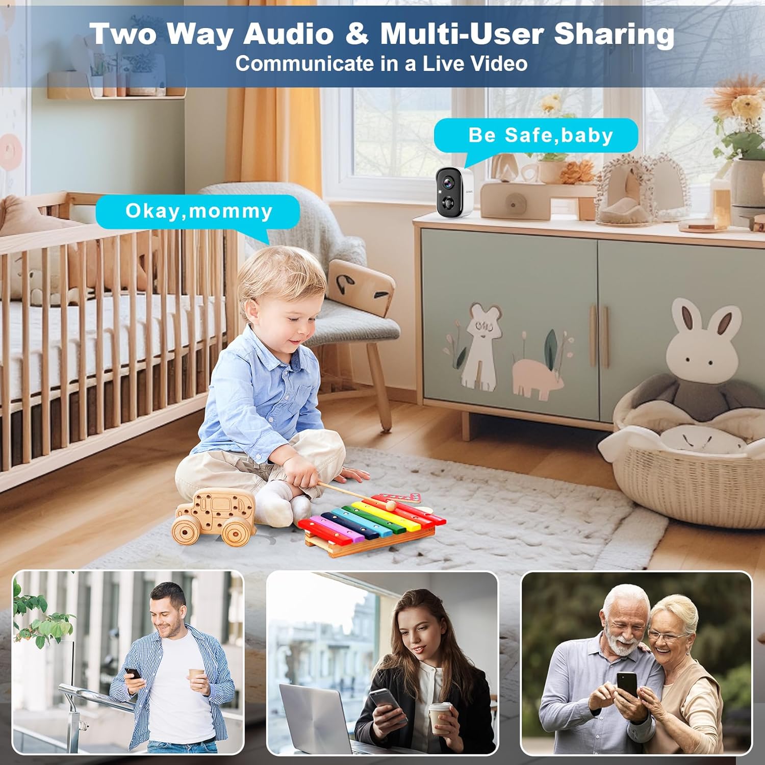 Best Wireless Outdoor Security Camera 2025 – 2K Battery Powered with AI Detection & Color Night Vision - Image 7