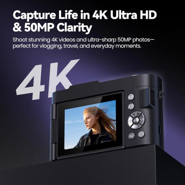 Best 4K Digital Camera for Photography and Vlogging: Perfect for Teens and YouTube - Image 2