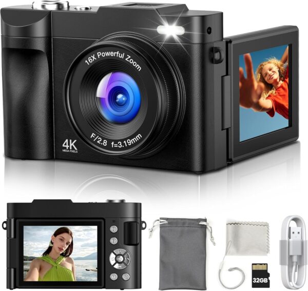 Best 4K Digital Camera for Photography and Vlogging: Perfect for Teens and YouTube