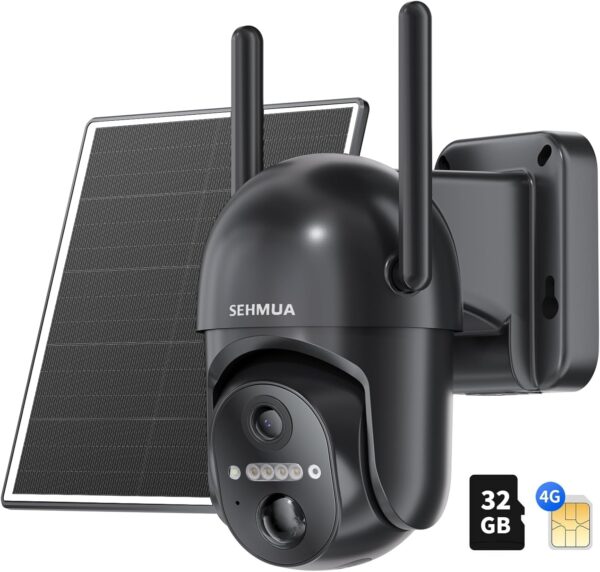 Top Solar Security Camera for 360° Live View – SEHMUA 4G LTE Cellular Solar Camera Review