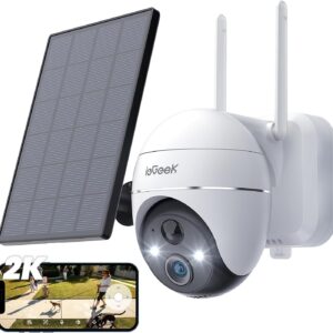Protect Your Home with the iEGeek 2K Wireless WiFi Security Camera – Solar-Powered & Alexa-Compatible!