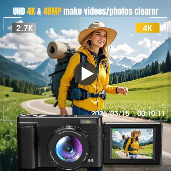 Best 4K Digital Camera for Vlogging & Photography – Compact, Powerful, and Beginner-Friendly - Image 2