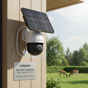 REOLINK Solar Auto-Tracking Hub with Solar Panel – Smart, Sustainable, and Secure