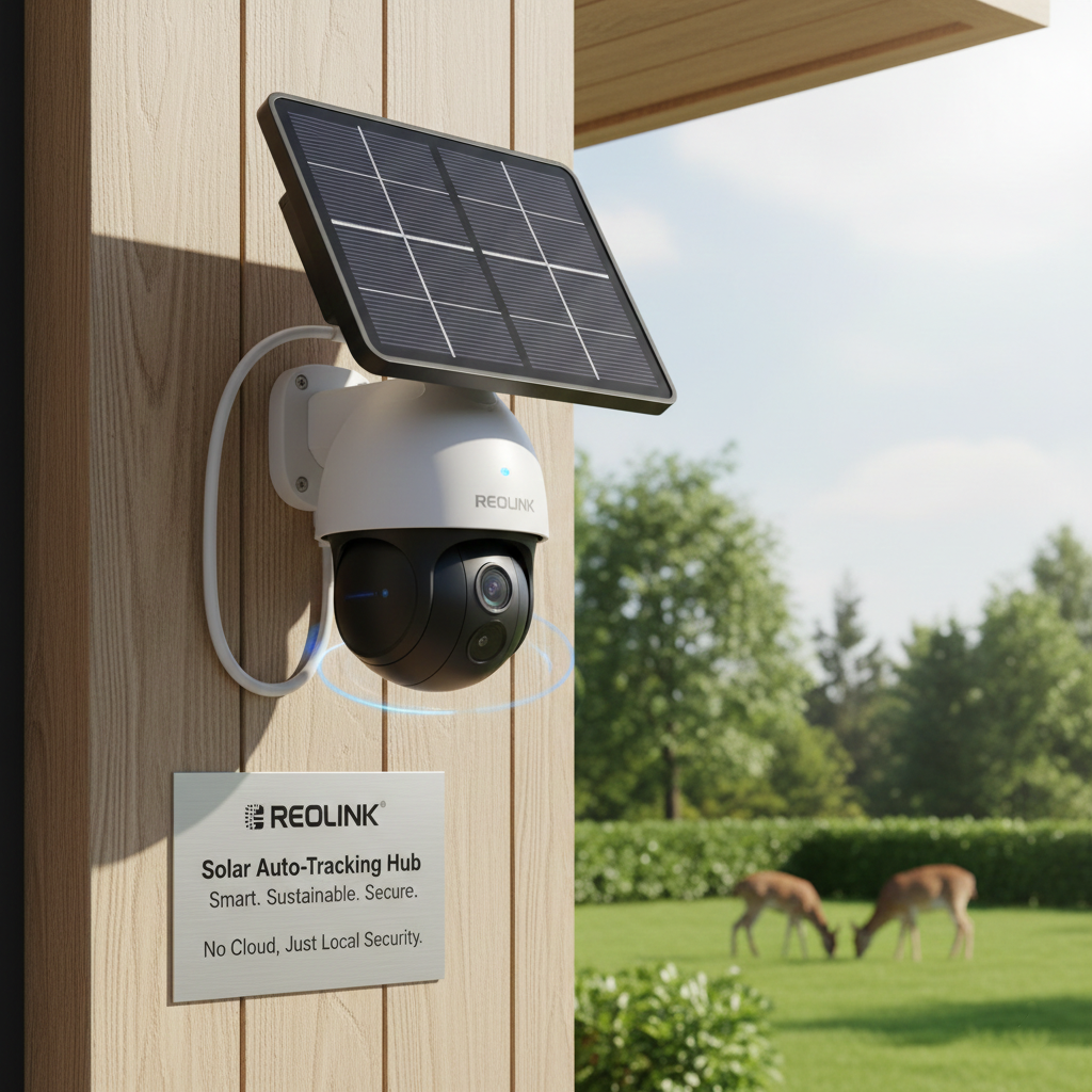 REOLINK Solar Auto-Tracking Hub with Solar Panel – Smart, Sustainable, and Secure